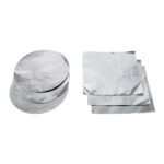 Aluminium foil sheets and rolls for chemical laboratory use or packaging.