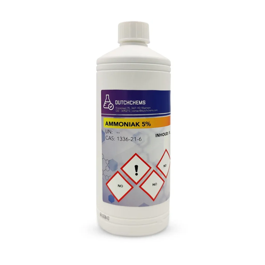 Huishoud ammonia 5% geschikt als schoonmaakammonia