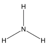 Molecuulformule van ammoniak NH3