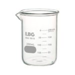 Laag bekerglas met dubbele schaal voor intensief gebruik, LBG