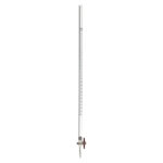 High precision laboratory burette for chemical titrations and experiments.
