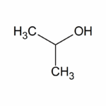 Molecuulformule van isopropanol (C3H8O)