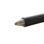 Vape pen cartridge with cannabis oil, close-up view, DutchChems high-quality e-liquid products.