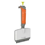 Precision liquid handling pipette for laboratory use.