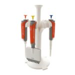 Precision laboratory pipette holders for chemical and biological research.