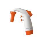 Portable hand-held laboratory pipette for precise chemical measurement and transfer.