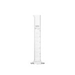 50ml glass graduated cylinder for laboratory use, precise measurement tool, durable lab equipment, DutchChems high-quality science supplies.