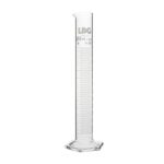 250ml clear graduated cylinder for precise laboratory measurements.