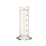 1. Clear glass measuring cylinder for precise liquid measurement, 1000ml capacity.