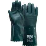 Groene PVC-handschoenen met onderarmbescherming: Soepel en chemisch bestendig - OXXA PVC-Chem-Groen 20-435