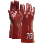 Rode chemisch bestendige PVC-handschoenen in verschillende lengtes - Afbeelding 2