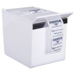 Dispensing laboratory film from a white box, ideal for scientific and laboratory use.