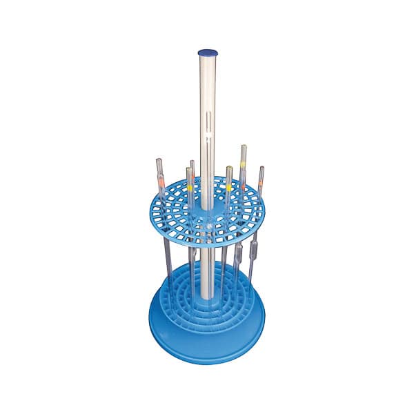 Precise laboratory centrifuge rack with test tubes for chemical analysis and sample storage.
