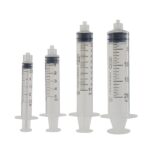 1. Syringes for precise chemical measurement and laboratory use in various sizes.