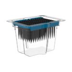 High-potency research chemical container with secure lid and removable silicone risers.