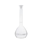 High-quality glass bottom flask for chemical experiments and laboratory use.