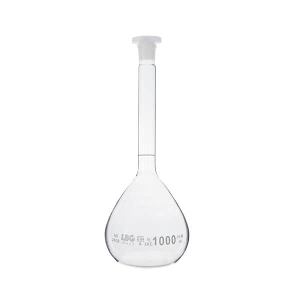 High-quality glass bottom flask for chemical experiments and laboratory use.
