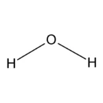 Molecuulstructuur van Water H2O