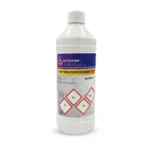Plastic fles met Waterstofperoxide 3% oplossing.