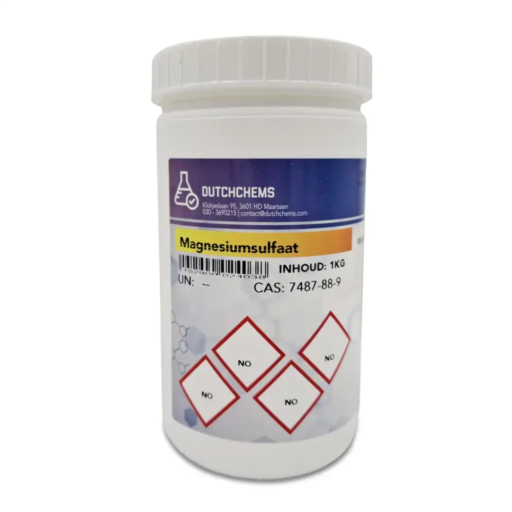 Epsom zout kristallen – magnesiumsulfaat heptahydraat poeder