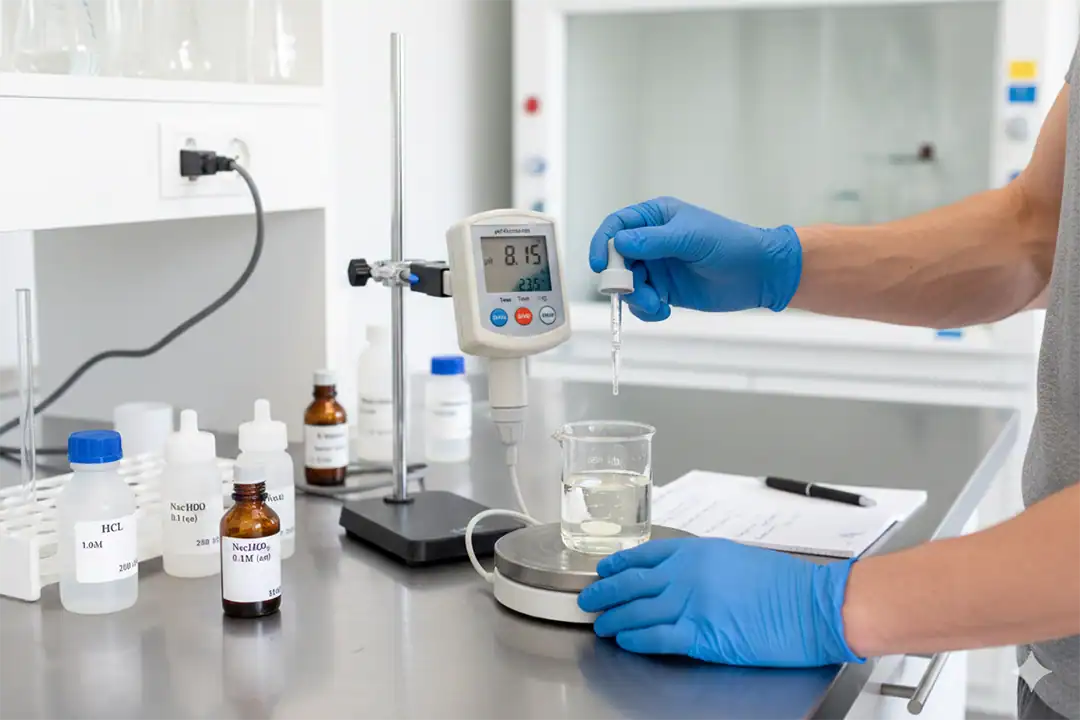 pH-correctie toepassingsillustratie