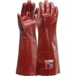 Rode PVC Handschoenen: Oliebestendige en beschermende werkhandschoenen in verschillende lengtes - Afbeelding 3
