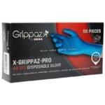 X-Grippaz Pro 44-570 - Premium Nitril Wegwerphandschoenen - Poedervrij - 50 stuks - Maten S, M, L, XL, XXL, 3XL