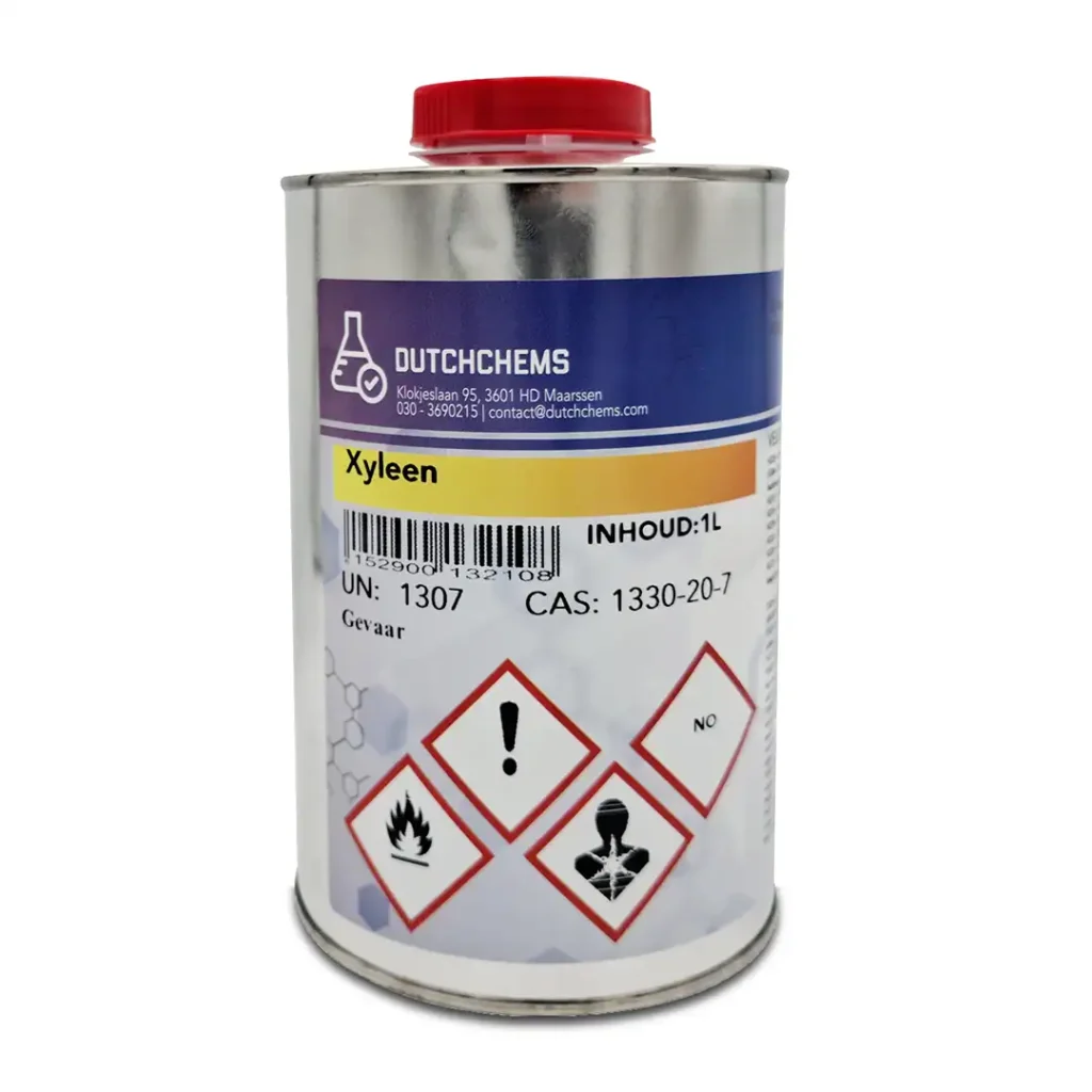 Metalen blik van 1 liter met Xyleen van DutchChems